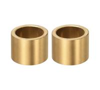 sourcing map Lot de 2 roulements à douille, alésage de 20 mm x 26 mm de diamètre extérieur x 20 mm de longueur, bagues auto-lubrifiantes en bronze fritté
