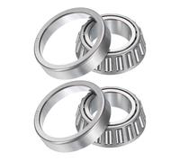 sourcing map Lot de 2 roulements à rouleaux coniques 320/28X avec coupe, alésage de 28 mm x 52 mm de diamètre extérieur x 16 mm d'épaisseur, ensemble de roulements coniques en acier chromé, ABEC-3