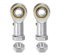 sourcing map Lot de 2 roulements d'extrémité de tige femelle PHS12 M12 M12 x 1,75 - Filetage à droite - Embouts de bielle auto-lubrifiants inclus