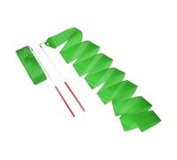 sourcing map Lot de 2 rubans de danse rythmique de 200 cm pour entraînement de danse artistique et gymnastique, vert gazon