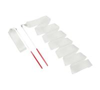 sourcing map Lot de 2 rubans de danse rythmique de 200 cm pour entraînement de danse artistique et gymnastique - Blanc