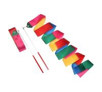 sourcing map Lot de 2 rubans de danse rythmique de 200 cm pour entraînement de gymnastique et danse artistique - Flamme