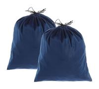 sourcing map Lot de 2 sacs à poussière pour sacs à main, 32 x 40,1 cm, en coton avec cordon de serrage, sacs de rangement pour sacs à main, chaussures, bottes, rangement quotidien de voyage, bleu