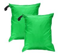 sourcing map Lot de 2 sacs de voyage imperméables pour vêtements humides/secs avec deux poches à fermeture éclair, pour plage, piscine, maillot de bain et vêtements humides, 40,6 x 50,8 cm, vert