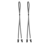 sourcing map Lot de 2 sangles de lunettes réglables en nylon pour lunettes de soleil autour du cou pour hommes, femmes, enfants, gris clair, gris clair, inch