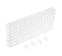 sourcing map Lot de 2 séparateurs d'aquarium, 30,5 x 15,2 cm en plastique pour cage à œufs, diffuseur de lumière, séparateur inférieur avec ventouses et ventouses pour aquarium, blanc