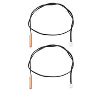 sourcing map Lot de 2 sondes de capteur thermique 100 K NTC, sonde sensible en cuivre de 50 cm, thermomètre numérique, émetteur de température pour distributeur d'eau et réfrigérateurs
