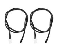 sourcing map Lot de 2 sondes de capteur thermique NTC 15 K - Sonde de capteur de température sensible en époxy - 45 cm - Câble d'extension