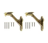 sourcing map Lot de 2 supports de main courante en bronze, 7,6 cm robustes pour rampes d'escalier pour la maison, le bureau, les escaliers intérieurs et extérieurs
