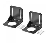 sourcing map Lot de 2 supports de montage de moteur 68 x 65 x 68 mm Noir pour moteur pas-à-pas NEMA 23 57 mm avec vis