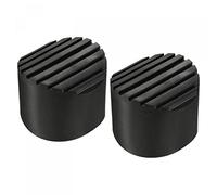 sourcing map Lot de 2 tapis antidérapants en caoutchouc pour échelle - 68 mm - Noir