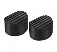 sourcing map Lot de 2 tapis antidérapants en caoutchouc pour échelle - 85 mm - Noir