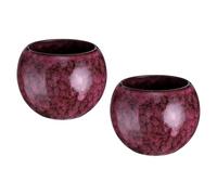 sourcing map Lot de 2 tasses à thé chinoises japonaises en céramique de 143,7 g faites à la main Gong Fu en céramique émaillée sans poignée pour maté, thé, café, vin, boissons à la maison et cadeaux,