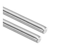 sourcing map Lot de 2 tiges à mouvement linéaire, 12,7 mm x 350 mm en acier inoxydable 304 pour imprimante 3D, CNC, outil de bricolage (diamètre : 1,2 cm)