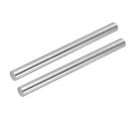 sourcing map Lot de 2 tiges rondes en acier inoxydable 304, 19 mm x 250 mm, pour bricolage, modélisme, voiture, hélicoptère, avion