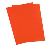 sourcing map Lot de 2 Tissu Autocollant Patch Auto-Adhésif Velours | Orange pour Vêtements Réparation Artisanat Réparation Kit Sac-à-Dos Chaussures Décoration