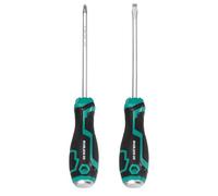 sourcing map Lot de 2 tournevis magnétiques PH7/SL7 x 150 mm en acier S2 Phillips avec capuchon de frappe pour l'industrie et la réparation automobile