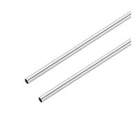sourcing map Lot de 2 tubes capillaires en acier inoxydable 316L, diamètre extérieur 1,5 mm x 0,15 mm, épaisseur de paroi 305 mm, tuyau en acier inoxydable droit sans couture pour machines de
