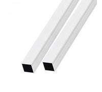 sourcing map Lot de 2 tubes carrés en aluminium (15 mm x 15 mm x 1 mm x 200 mm) en aluminium 6063 - pour ameublement, machines