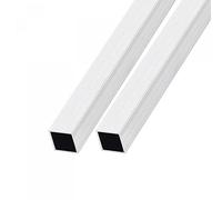 sourcing map Lot de 2 tubes carrés en aluminium (20 mm x 20 mm x 1 mm x 300 mm) en aluminium 6063 - pour ameublement, machines