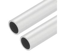 sourcing map Lot de 2 tubes ronds en acier inoxydable 304, 13 mm de diamètre extérieur et 1 mm d'épaisseur de paroi de 356 mm de long pour machines industrielles, décoration d'intérieur, bricolage