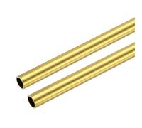 sourcing map Lot de 2 tubes ronds en cuivre pur, sans couture, 13 mm de diamètre extérieur x 0,5 mm d'épaisseur x 203 mm de long, pour bricolage, artisanat, industrie et construction