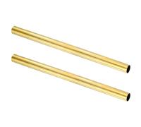 sourcing map Lot de 2 tubes ronds en laiton H62 - 20 mm de diamètre extérieur - 0,5 mm d'épaisseur de paroi - 300 mm de long - Tubes droits de précision pour projets de bricolage, travaux manuels