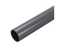 sourcing map Lot de 2 tubes ronds rigides en PVC gris profond de 54,7 mm x 60 mm de diamètre extérieur - Pour tuyau d'eau, aquarium, serre, jardin - Gris foncé