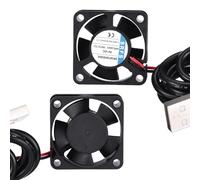 sourcing map Lot de 2 ventilateurs 3010 - 30 mm x 10 mm - 5 V - Petit ventilateur de refroidissement USB en plastique pour boîtier d'ordinateur PC CPU dissipateur thermique imprimante 3D serveur