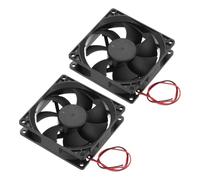 sourcing map Lot de 2 ventilateurs de refroidissement sans balais CC 24 V CC 0,6 A 90 x 90 x 25 mm 2 broches 2 fils haute vitesse silencieux pour imprimante 3D, boîtier d'ordinateur, équipement vidéo