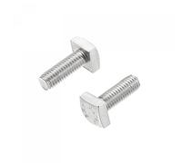 sourcing map Lot de 2 vis à tête carrée M8 x 20 mm entièrement filetées en acier inoxydable 304 de qualité C