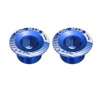 sourcing map Lot de 2 vis de protection de manivelle M18 en alliage d'aluminium pour vélo de montagne, bleu