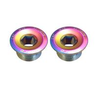 sourcing map Lot de 2 vis de protection de manivelle M19 en alliage d'aluminium pour vélo de montagne, coloré