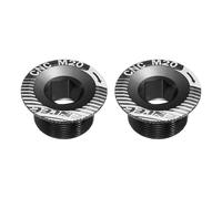 sourcing map Lot de 2 vis de protection de manivelle M20 en alliage d'aluminium pour vélo de montagne, noir