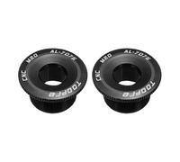 sourcing map Lot de 2 vis de protection de manivelle M20 en alliage d'aluminium pour vélo de montagne, noir
