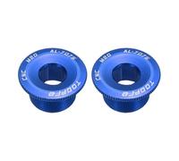 sourcing map Lot de 2 vis de protection de manivelle M20 en alliage d'aluminium pour vélo de montagne, bleu
