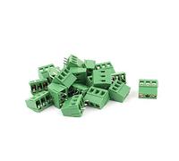 sourcing map Lot de 20 à - 5 mm - 3 Broches PCB Bornier vis AC 250 V 8 A