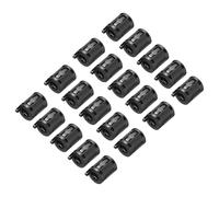 sourcing map Lot de 20 anneaux de filtre en ferrite RFI EMI pour suppression du bruit ID 7 mm pour appareils électroniques, industrie, noir