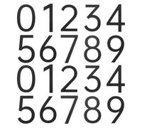 sourcing map Lot de 20 autocollants en acrylique avec numéros de maison de 0 à 9, 5,1 cm, pour bureau, hôtel, appartement, jardin, noir mat