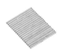 sourcing map Lot de 20 axes ronds en fer pour voiture, camion, bateau, hélicoptère, 2 mm x 30 mm, argenté