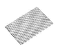 sourcing map Lot de 20 axes ronds en fer pour voiture, camion, bateau, hélicoptère, 2 mm x 60 mm, argenté