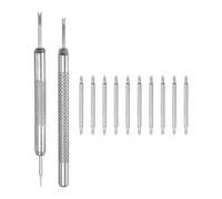 sourcing map Lot de 20 barrettes à ressort à dégagement rapide - 20 mm de largeur et 1,8 mm de diamètre - Pour bracelet de montre - Avec outil de démontage