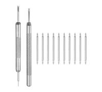 sourcing map Lot de 20 barrettes à ressort à dégagement rapide - 22 mm de largeur et 1,5 mm de diamètre - Pour bracelet de montre - Avec outil de démontage