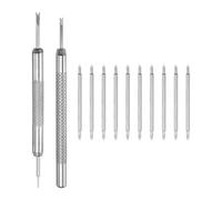 sourcing map Lot de 20 barrettes à ressort à dégagement rapide - 23 mm de largeur et 1,5 mm de diamètre - Pour bracelet de montre - Avec outil de démontage
