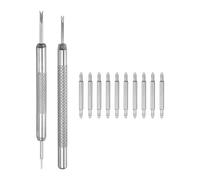 sourcing map Lot de 20 barrettes à ressort à dégagement rapide - Largeur : 14 mm - Diamètre : 1,8 mm - Pour bracelet de montre - Avec outil de démontage