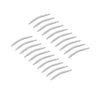 sourcing map Lot de 20 barrettes à ressort incurvées de 21 mm de diamètre en acier inoxydable à double bride pour bracelet de montre