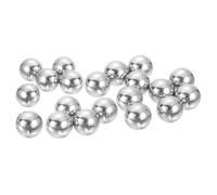 sourcing map Lot de 20 billes de roulement métriques G10 en acier inoxydable 440C pour roulements, vélos, roulettes (finition miroir)