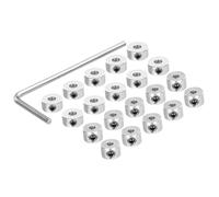 sourcing map Lot de 20 bouchons de train d'atterrissage 0,08 x 0,28/0,12 x 0,32 mm avec clé pour avion télécommandé, modèle d'avion à distance
