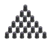 sourcing map Lot de 20 boutons de réglage de potentiomètre pour amplificateur de guitare - 6 mm - Violet - Pour contrôle du volume et de la tonalité - Pièces chromées