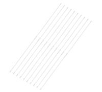 sourcing map Lot de 20 câbles antivol de sécurité - Câble à double boucle (0,5 m x 0,2 cm), argenté